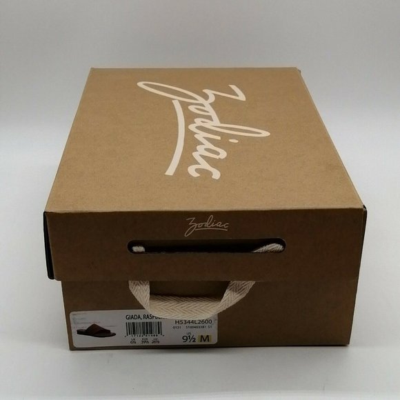 Zodiac Womens Gaida Toe Loop Thong Sandals Raspberry Leather Wedge Heel 9.5M NEW - Picture 10 of 10